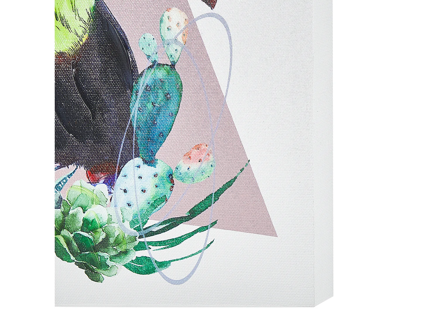 Conjunto de 3 telas MENAKA Motivo animal 30 x 30 cm Multicolor