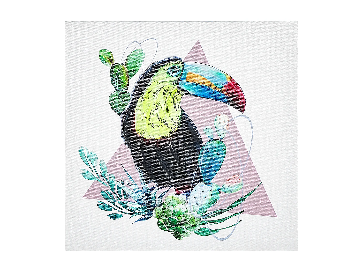 Conjunto de 3 lienzos MENAKA Motivo animal 30 x 30 cm Multicolor