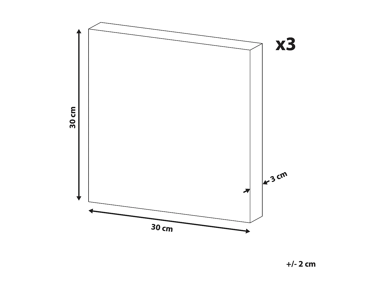 Leinwand 3er Set MENAKA Tiermotiv 30 x 30 cm Bunt