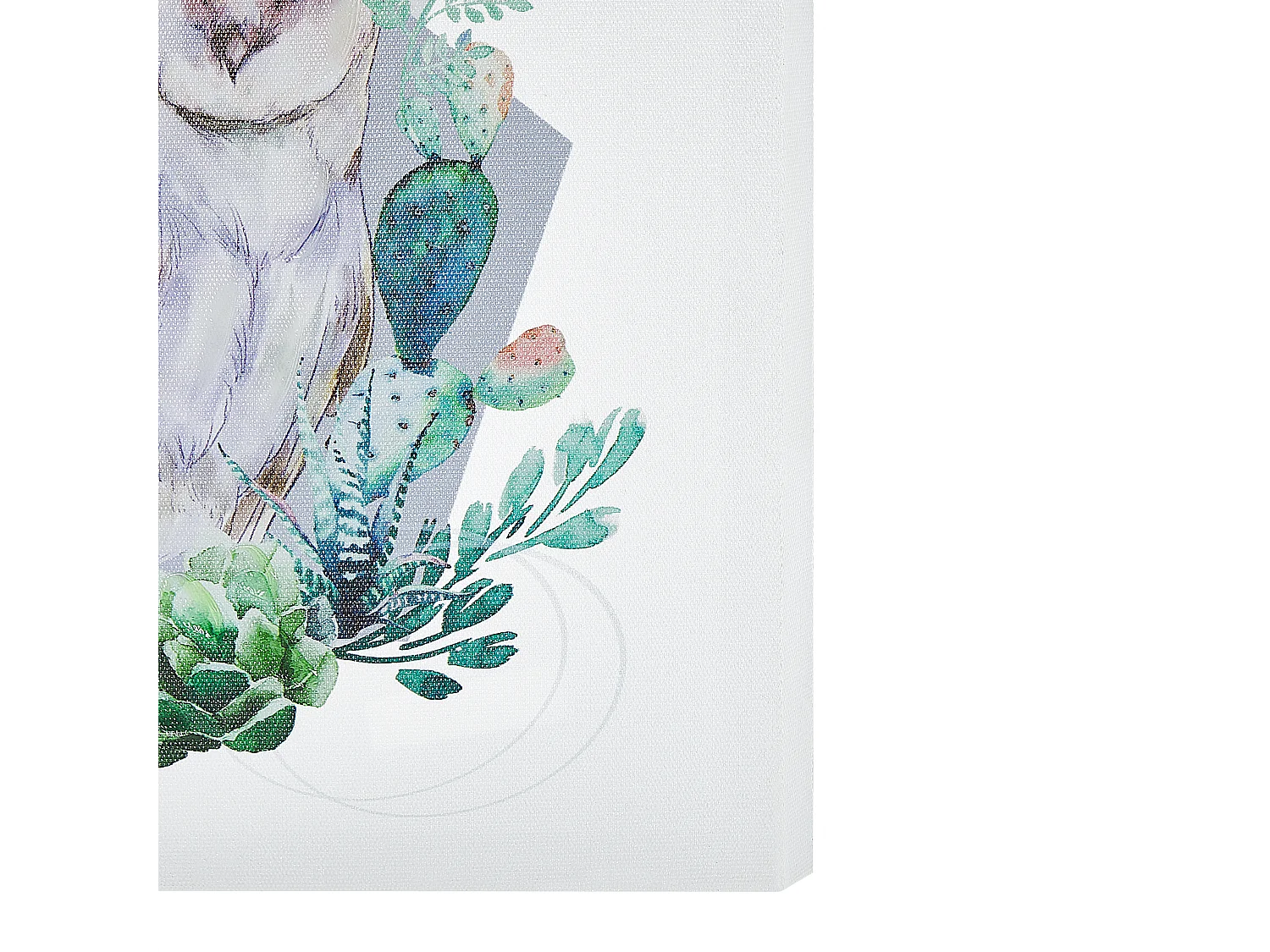 Lot de 3 toiles MENAKA Motif animal 30 x 30 cm Multicolore