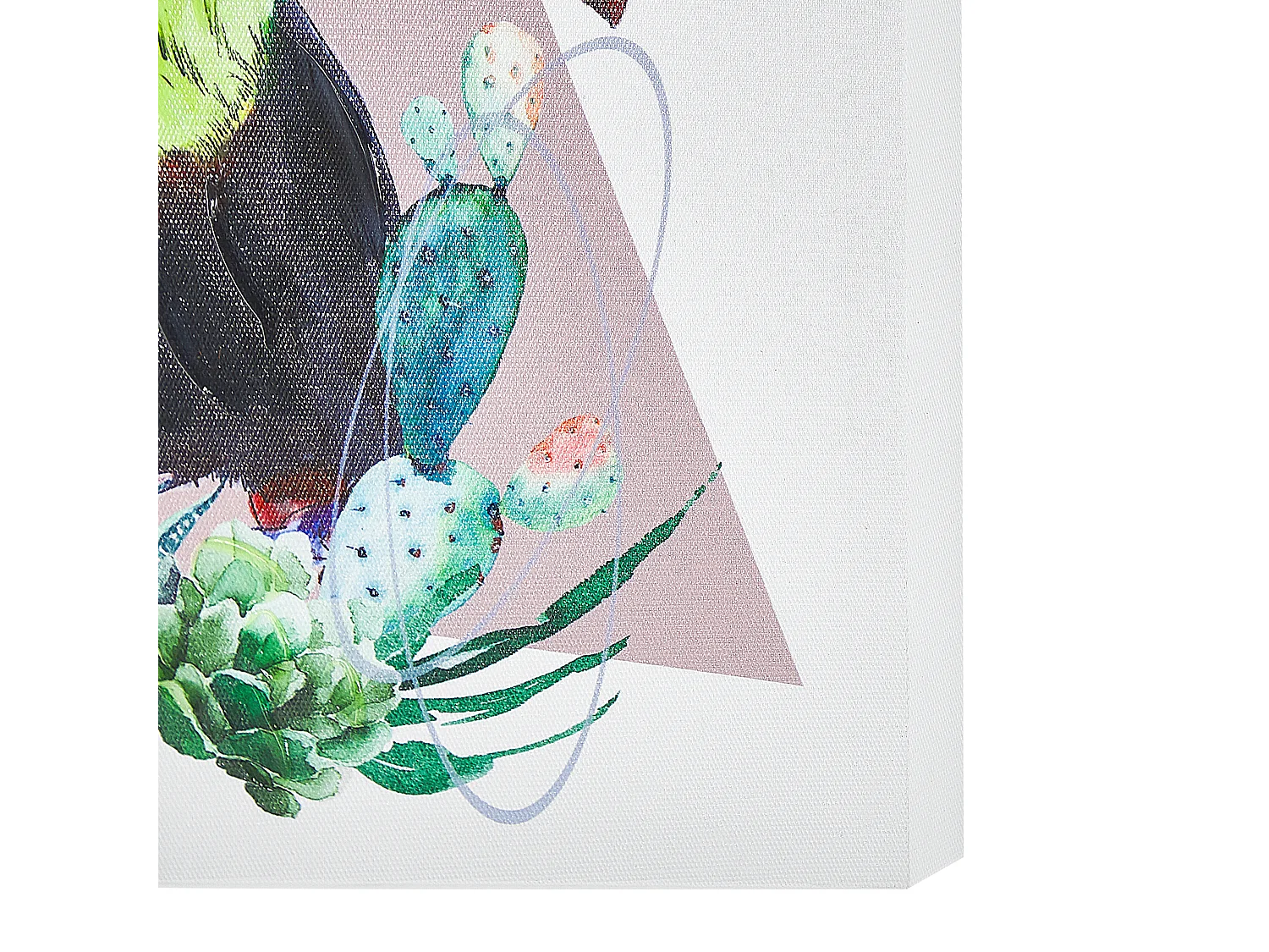 Lot de 3 toiles MENAKA Motif animal 30 x 30 cm Multicolore