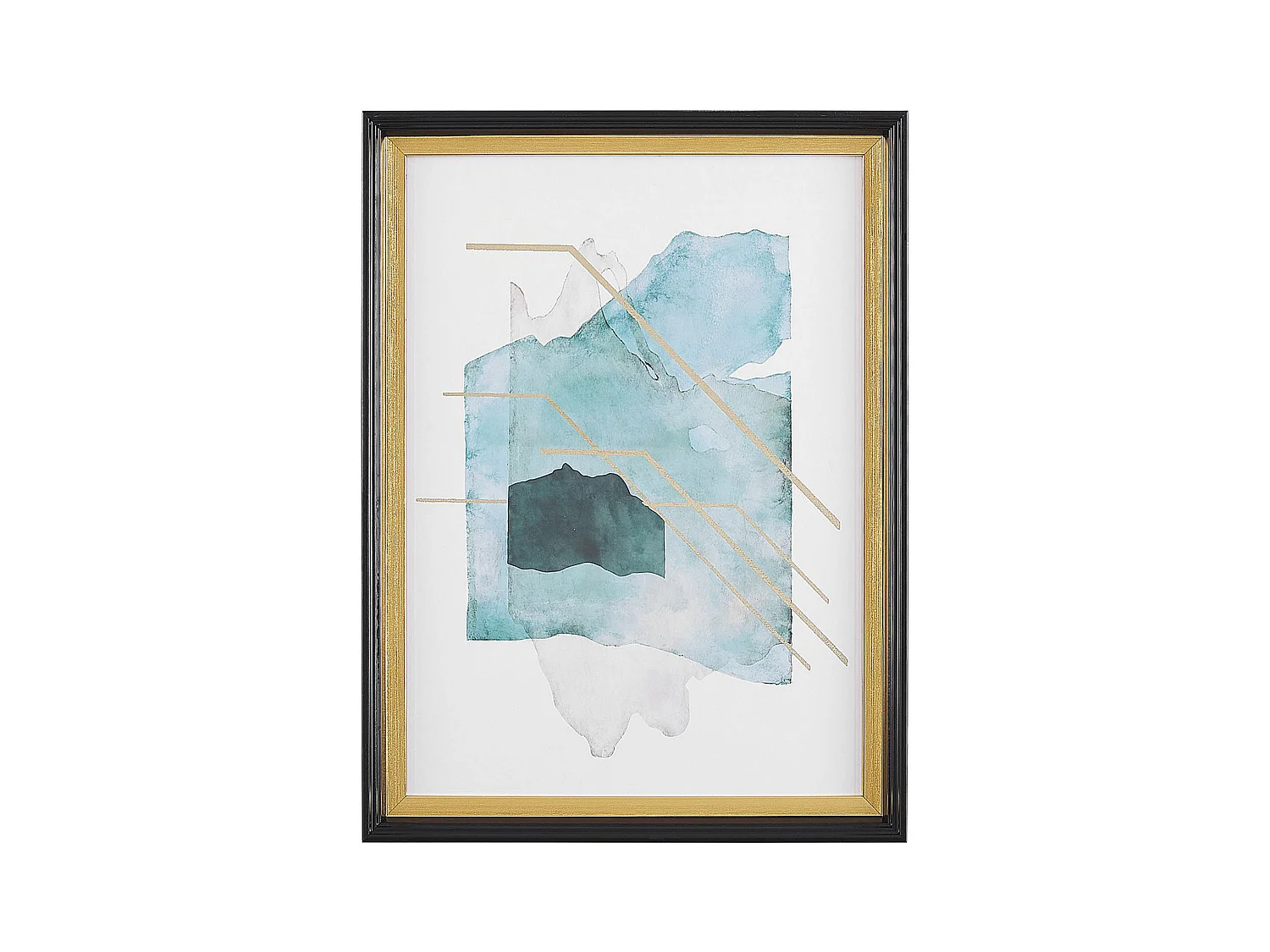 Imprimé mural encadré TOUBA Motif abstrait 30 x 40 cm Bleu