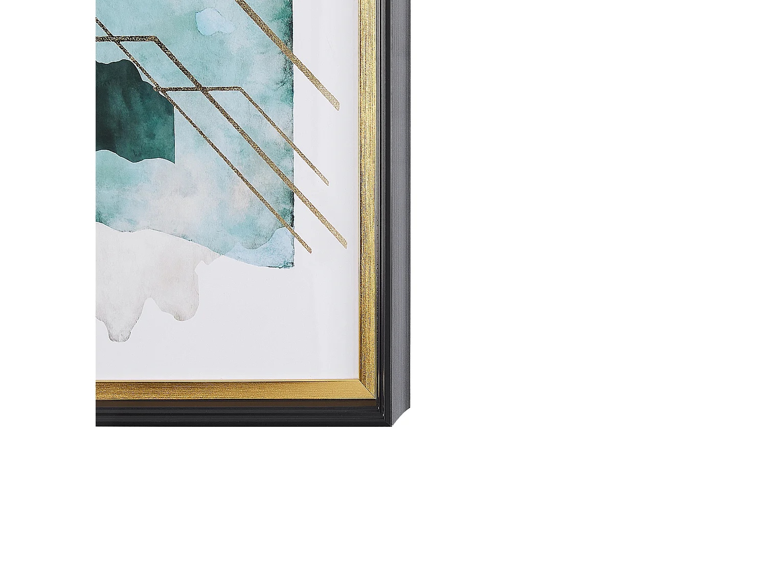 Imprimé mural encadré TOUBA Motif abstrait 30 x 40 cm Bleu