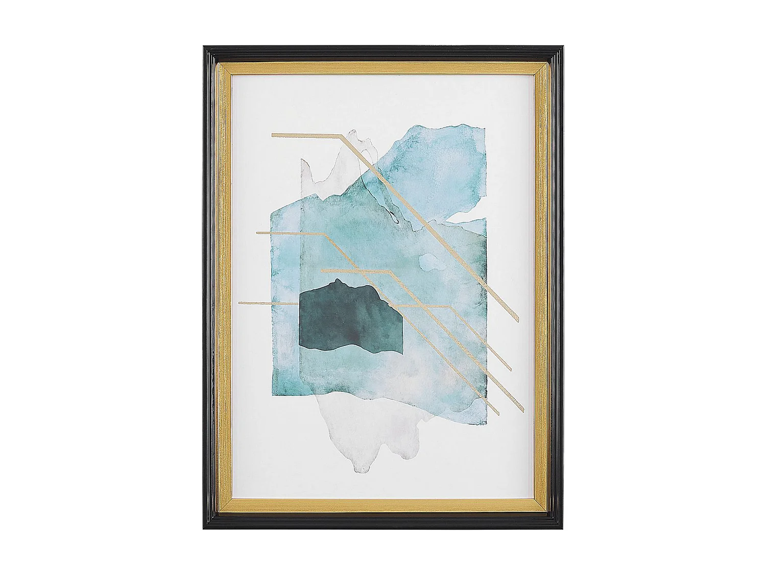 Stampa da parete Incorniciata TOUBA Motivo astratto 30 x 40 cm Blu