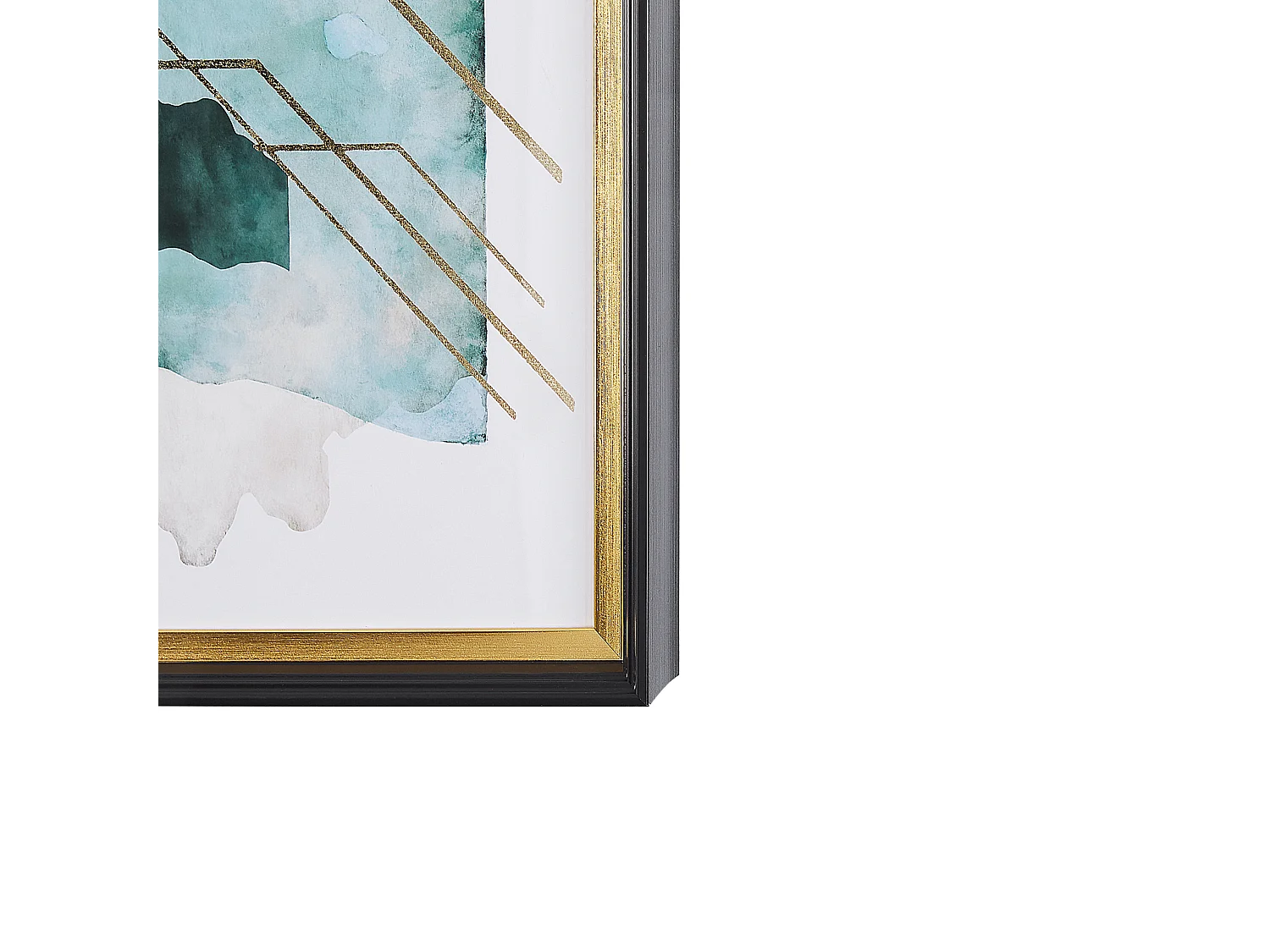 Stampa da parete Incorniciata TOUBA Motivo astratto 30 x 40 cm Blu