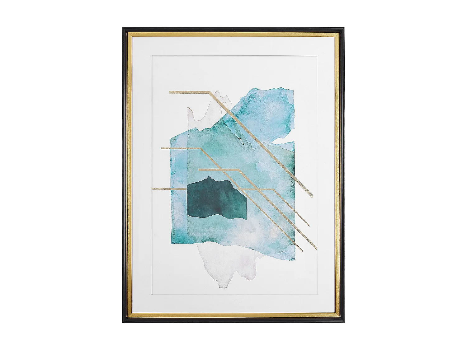 Ingelijste muurafdruk TOUBA Rechthoek 60 x 80 cm Abstract Blauw