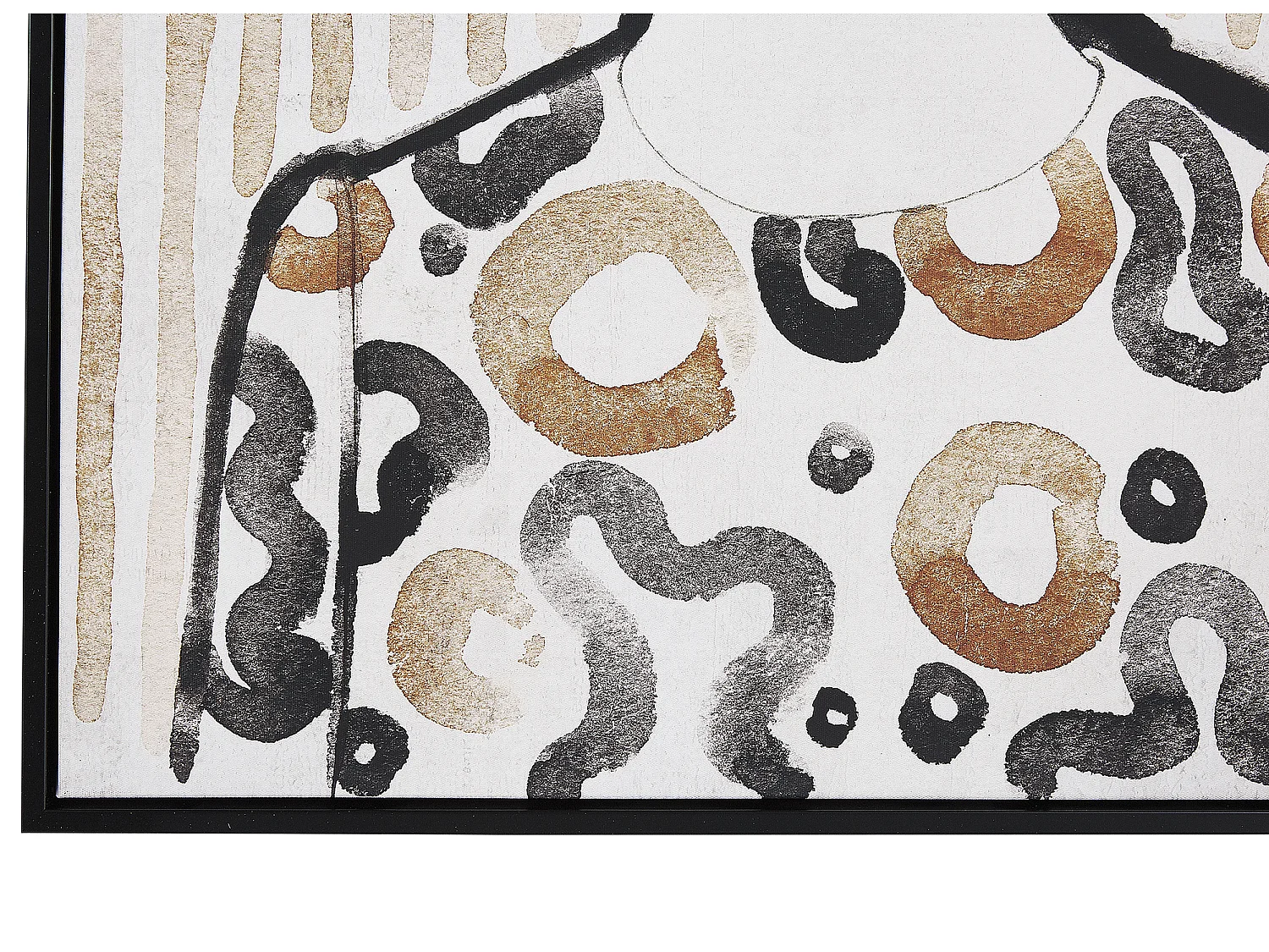 Quadro decorativo cornice nero e marrone 63 x 93 cm NICOSIA