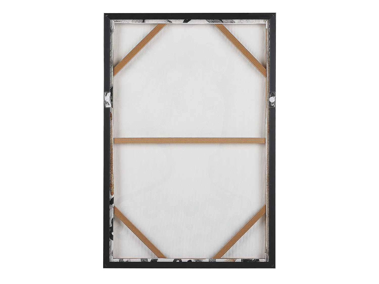 Quadro decorativo cornice nero e marrone 63 x 93 cm NICOSIA