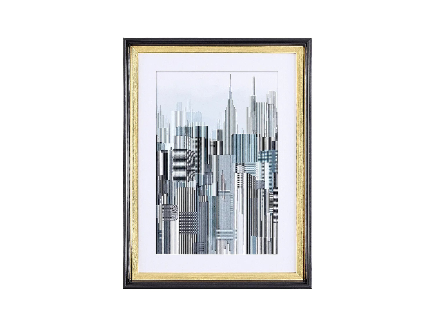 Ingelijste muurafdruk BAMAKO Stedelijk motief 30 x 40 cm Grijs