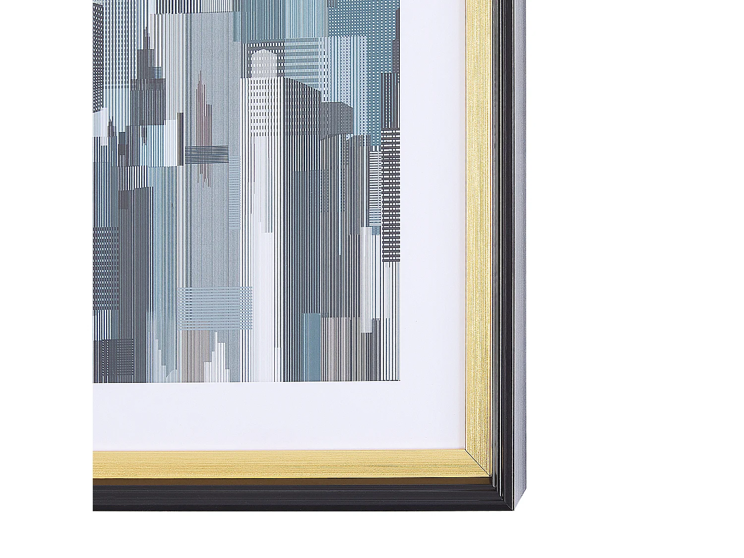 Ingelijste muurafdruk BAMAKO Stedelijk motief 30 x 40 cm Grijs