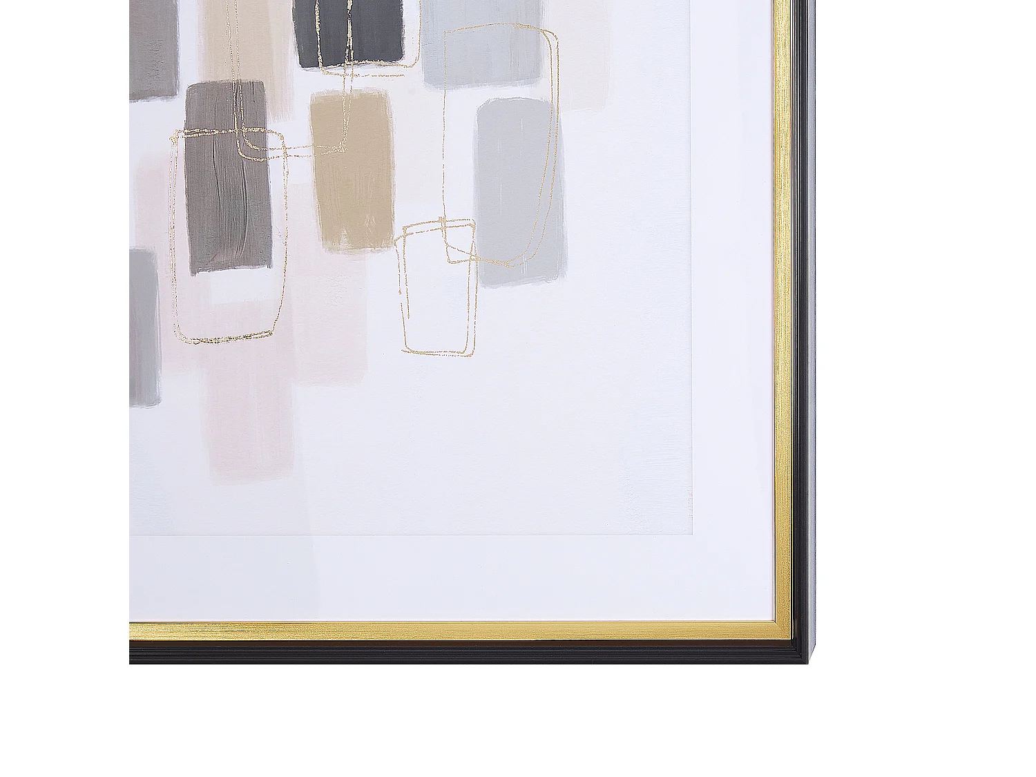 Ingelijste muurafdruk AREZA Abstract motief 60 x 80 cm Multicolor