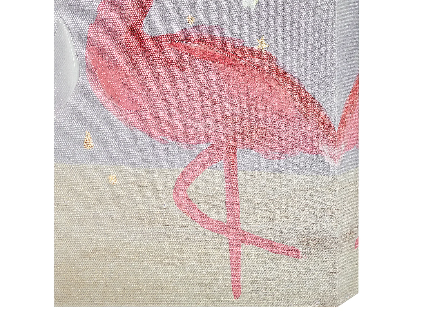Leinwandbild grau / rosa Flamingo- und Einhornmotiv 3er Set Cartoon 30x30 Timia