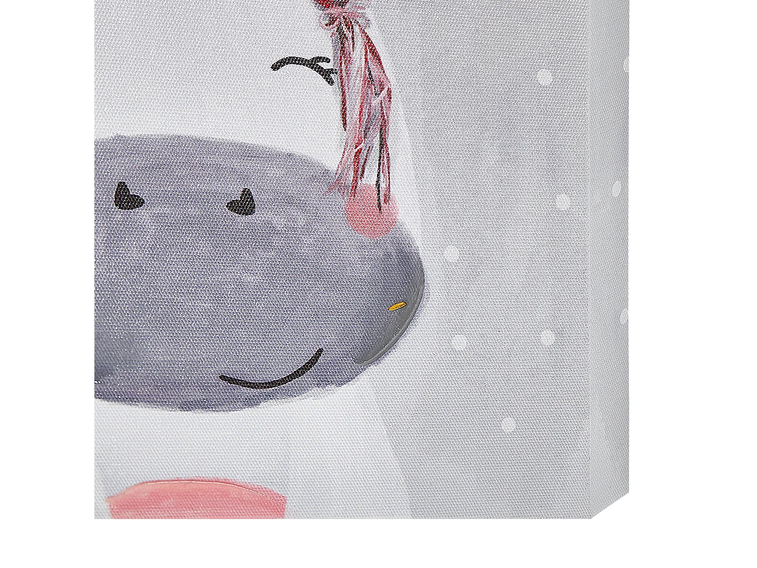 Leinwandbild grau / rosa Flamingo- und Einhornmotiv 3er Set Cartoon 30x30 Timia