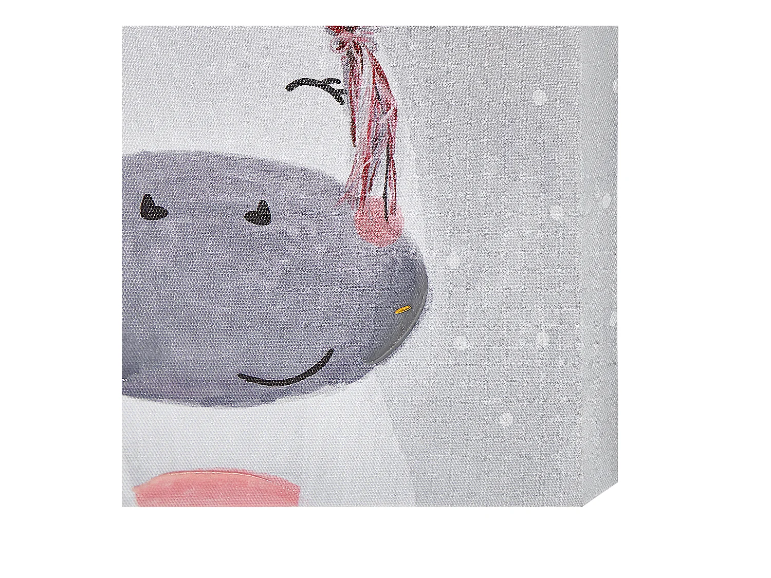 Lot de 3 toiles TIMIA Motif animal 30 x 30 cm Gris