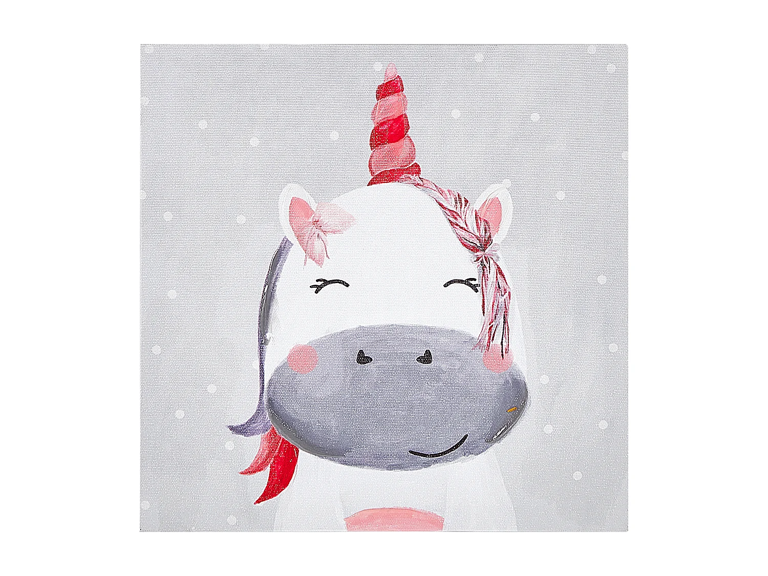 Set di 3 tele TIMIA Motivo animale 30 x 30 cm Grigio