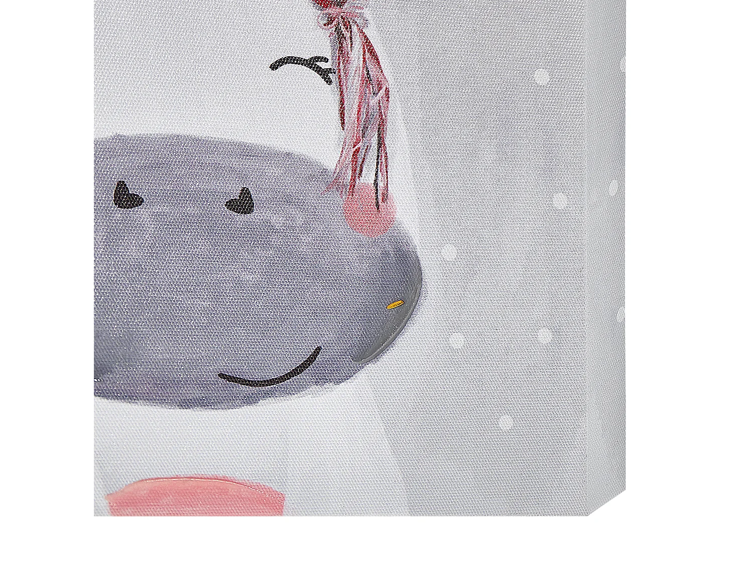 Set di 3 tele TIMIA Motivo animale 30 x 30 cm Grigio