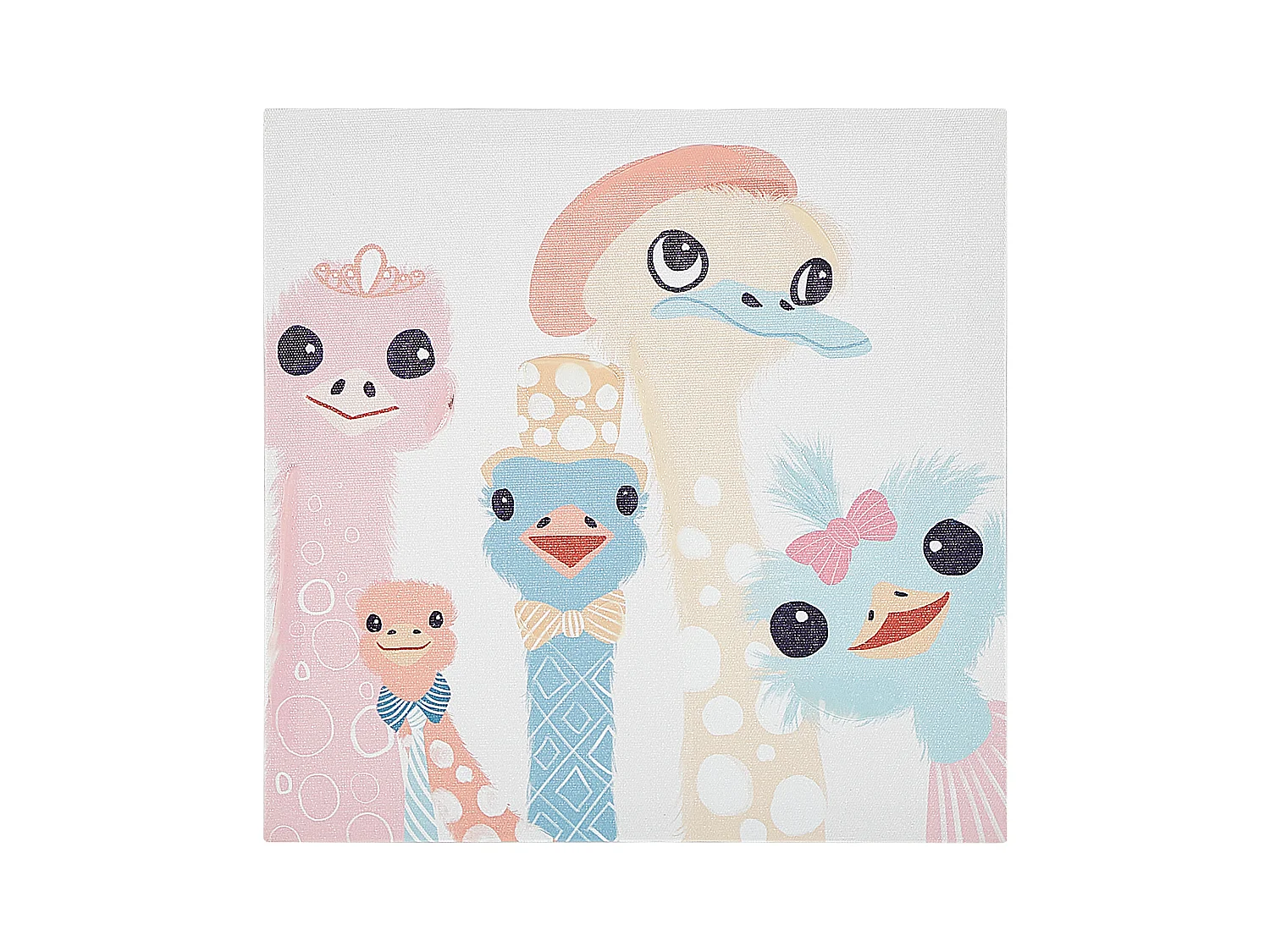 Conjunto de 3 lienzos TILLIA Motivo animal 30 x 30 cm Multicolor