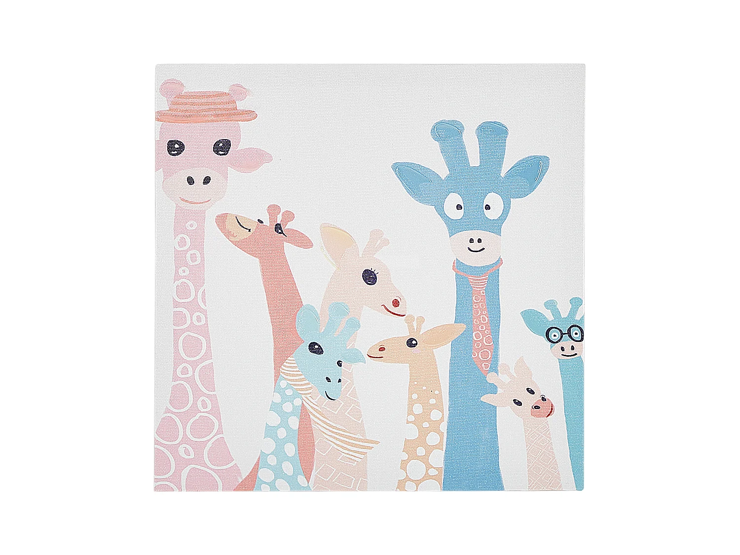 Conjunto de 3 lienzos TILLIA Motivo animal 30 x 30 cm Multicolor