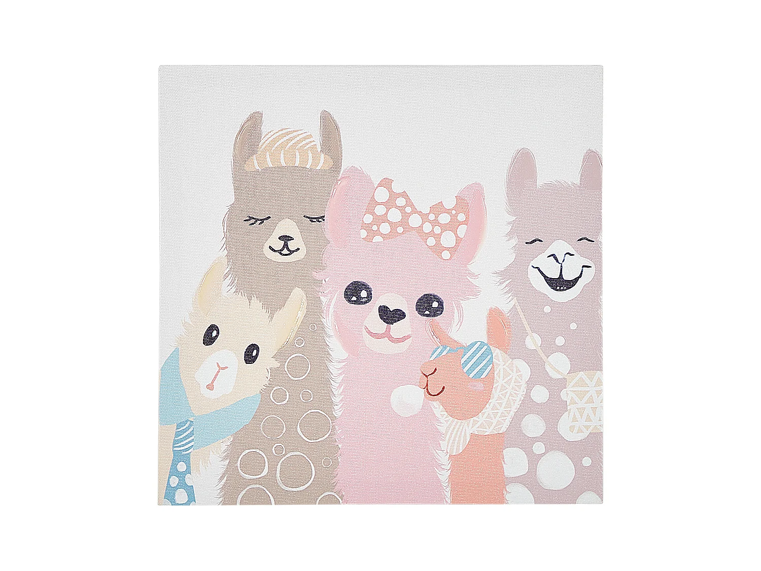 Conjunto de 3 lienzos TILLIA Motivo animal 30 x 30 cm Multicolor