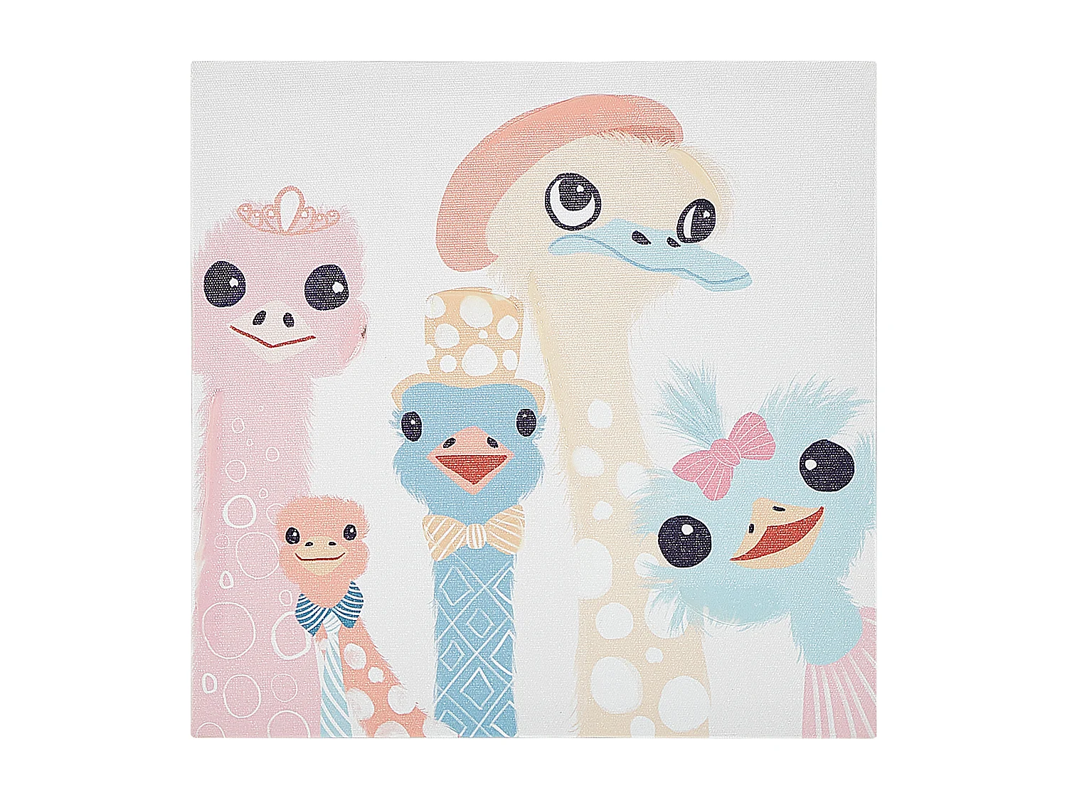 Lot de 3 toiles TILLIA Motif animal 30 x 30 cm Multicolore