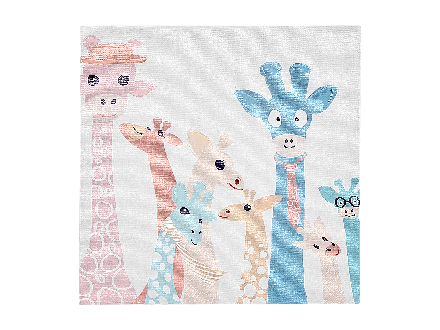 Conjunto de 3 telas TILLIA Motivo animal 30 x 30 cm Multicolor