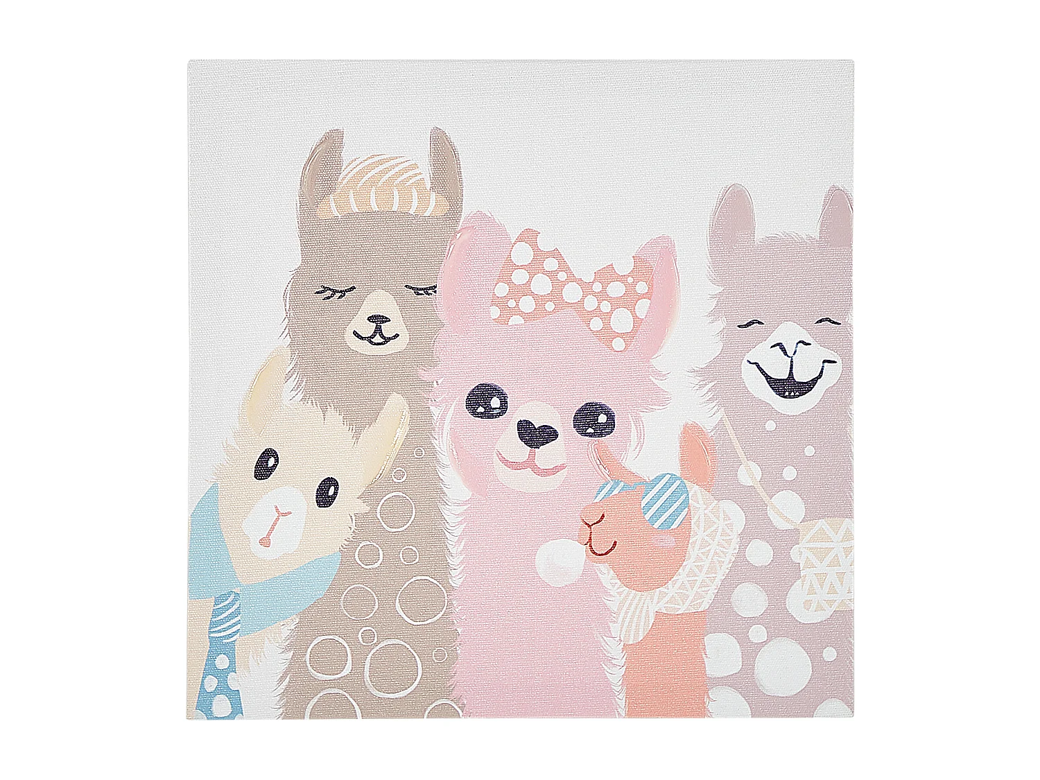 Conjunto de 3 telas TILLIA Motivo animal 30 x 30 cm Multicolor