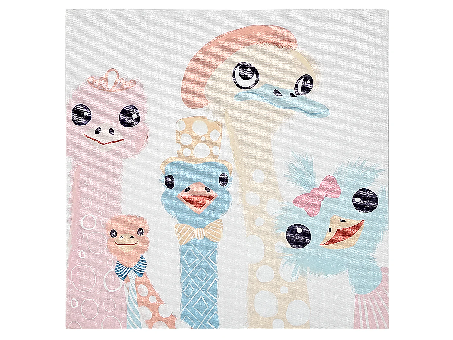 Lot de 3 toiles TILLIA Motif animal 30 x 30 cm Multicolore