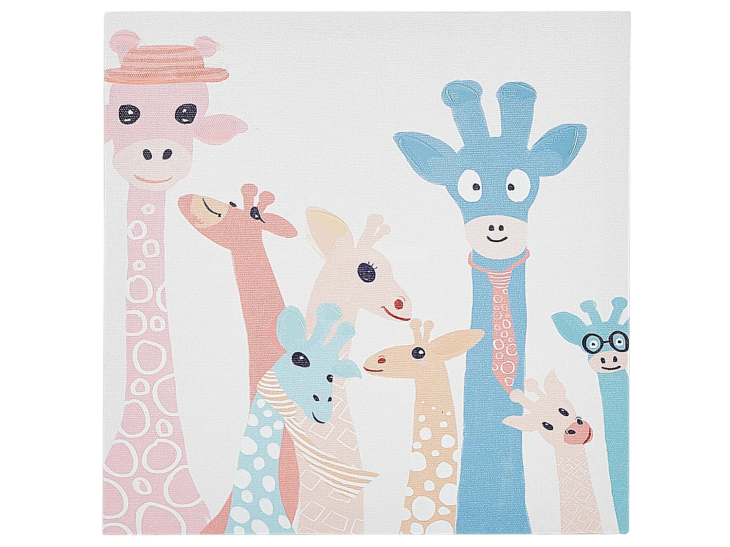 Lot de 3 toiles TILLIA Motif animal 30 x 30 cm Multicolore