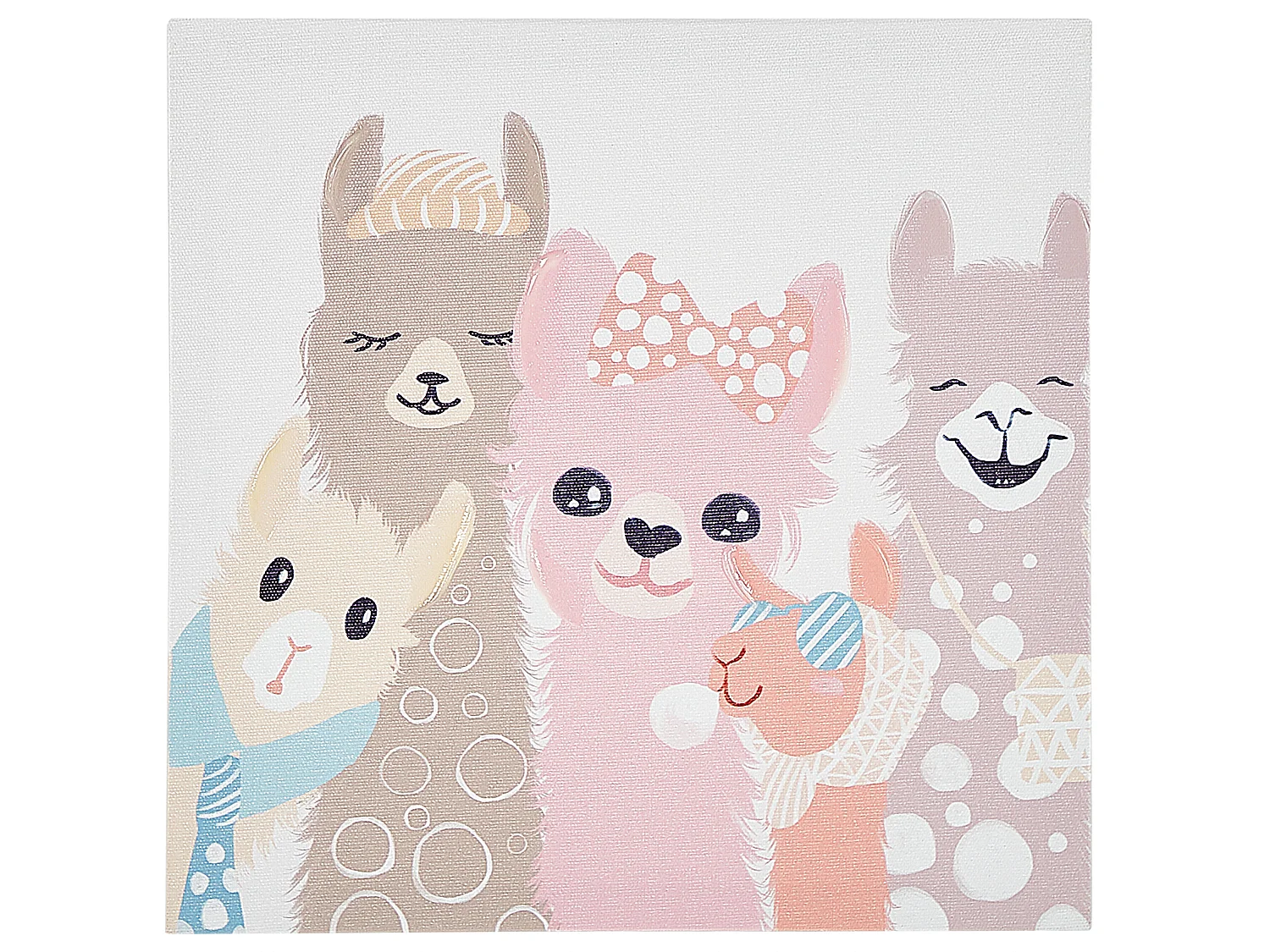Lot de 3 toiles TILLIA Motif animal 30 x 30 cm Multicolore