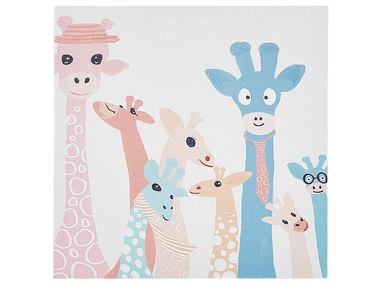 Conjunto de 3 lienzos TILLIA Motivo animal 30 x 30 cm Multicolor