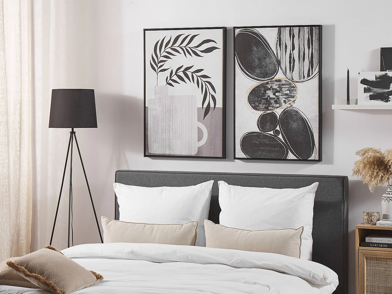 Décoration murale 63 cm 93 cm Gris CREDERA