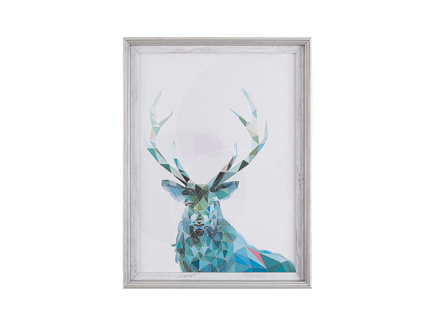 Imprimé mural encadré KAYES Motif animal 30 x 40 cm Bleu