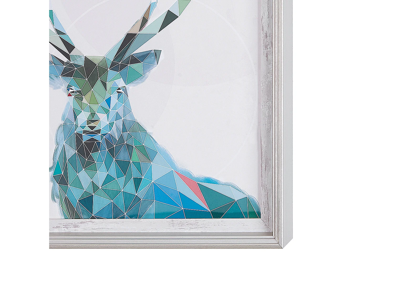 Impressão para parede com moldura KAYES Motivo animal 30 x 40 cm Azul