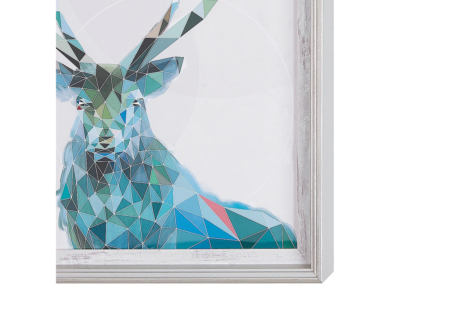 Imprimé mural encadré KAYES Motif animal 30 x 40 cm Bleu