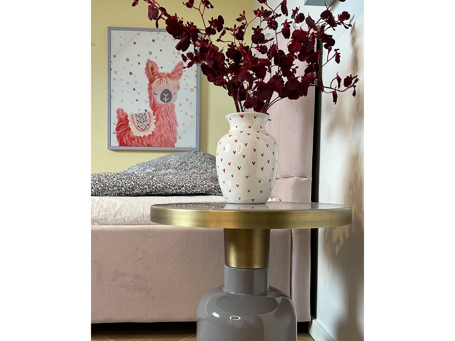 Imprimé sur toile AFASSA Motif animal 60 x 80 cm Rose