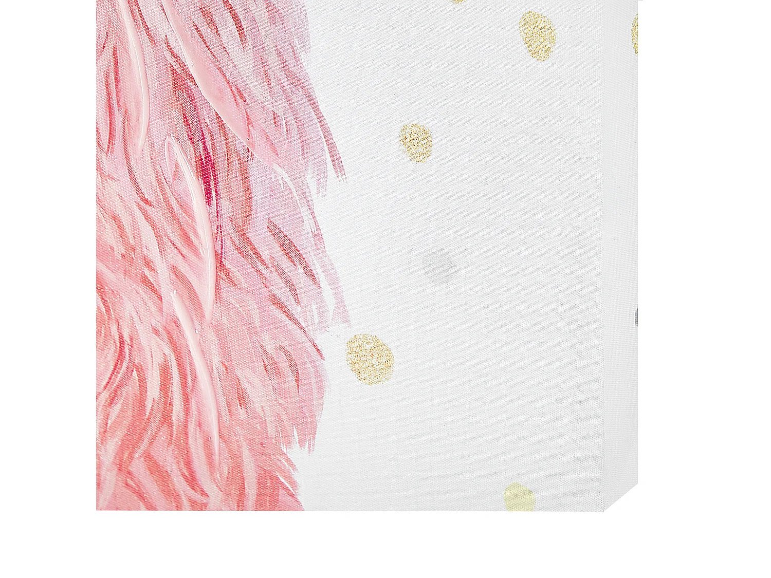 Imprimé sur toile AFASSA Motif animal 60 x 80 cm Rose