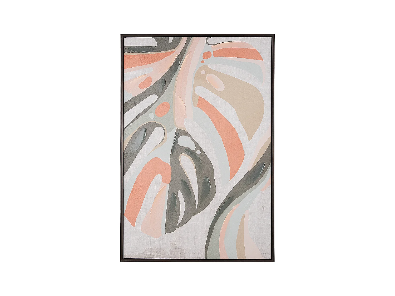 Imprimé sur toile BANZENA Motif floral 63 x 99 cm Multicolore