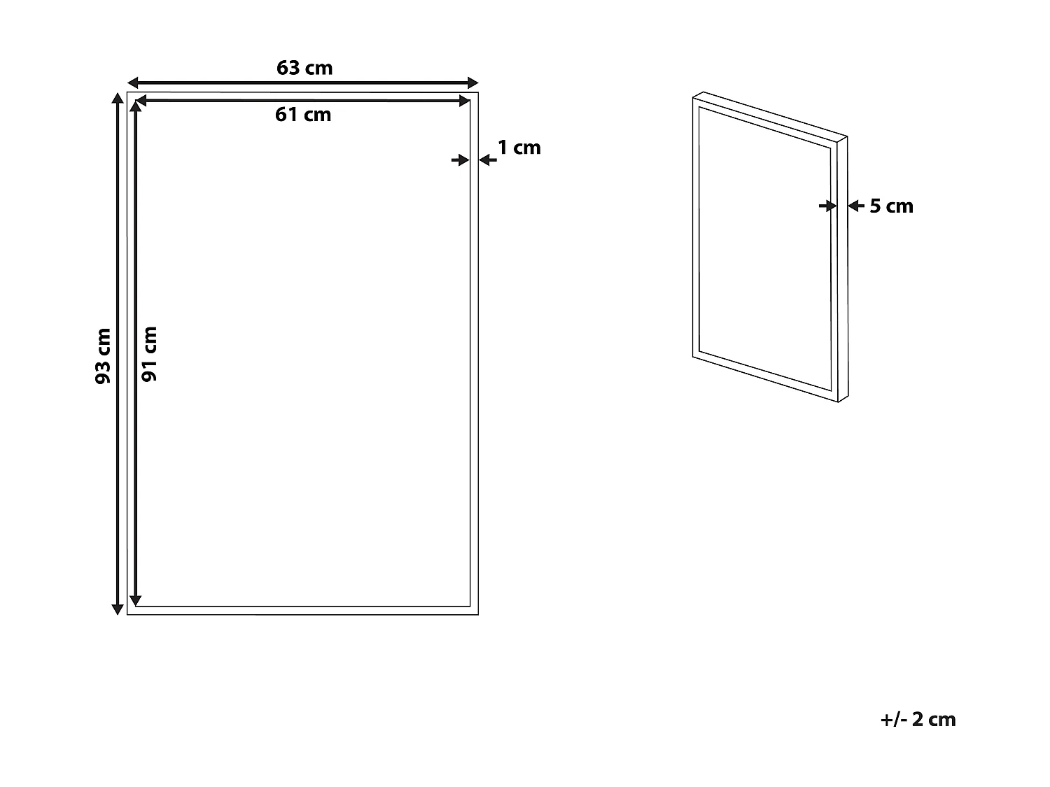 Canvas BANZENA Bloemen motief 63 x 99 cm Multicolor