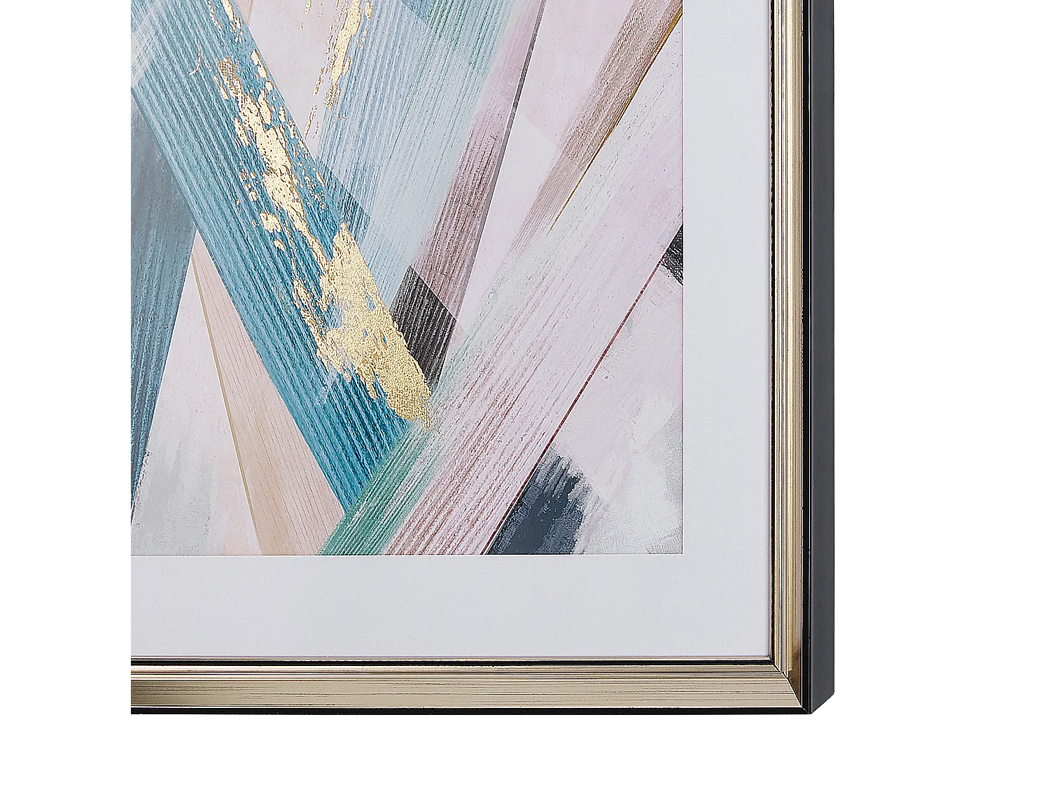 Ingelijste muurafdruk RUMBEK Abstract 60 x 60 cm Multicolor