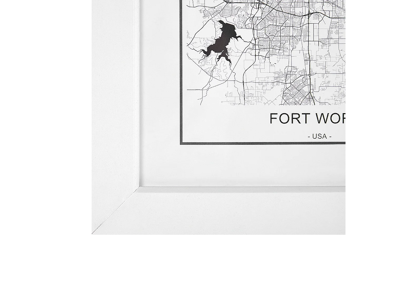 Fotos 7er Set mit MDF Rahmen weiß Acrylglas Landkartenmotiv Collage Denkoro