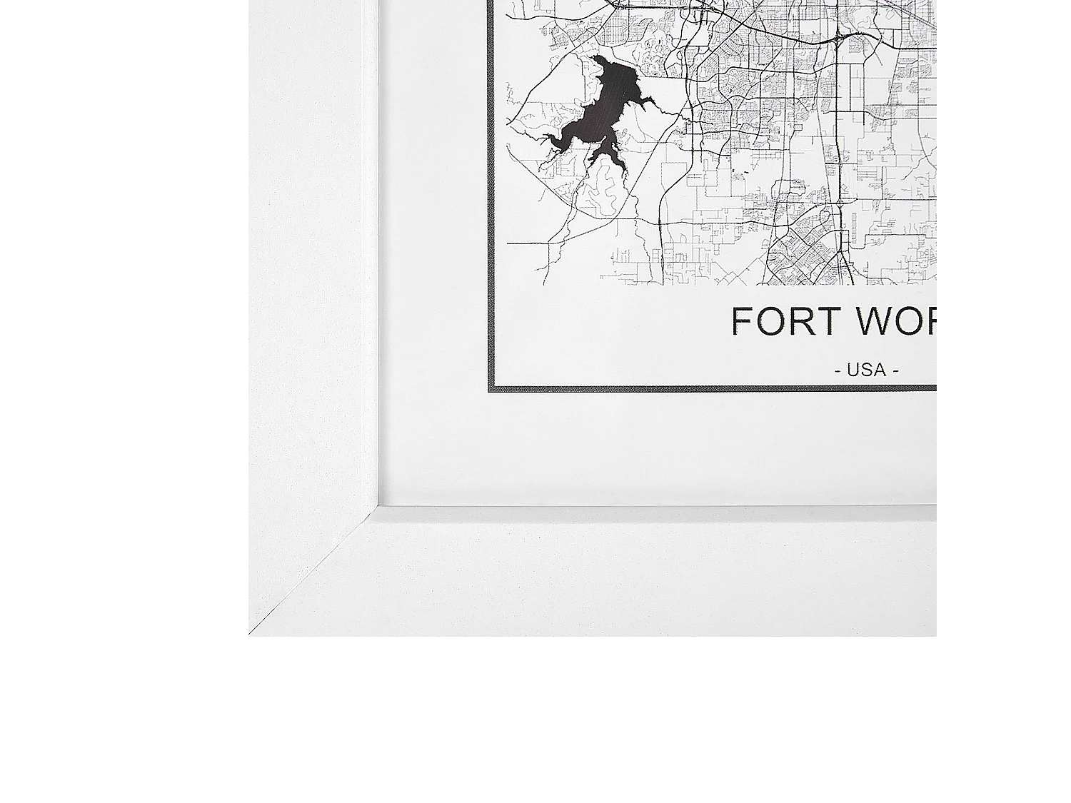 Fotos 7er Set mit MDF Rahmen weiß Acrylglas Landkartenmotiv Collage Denkoro