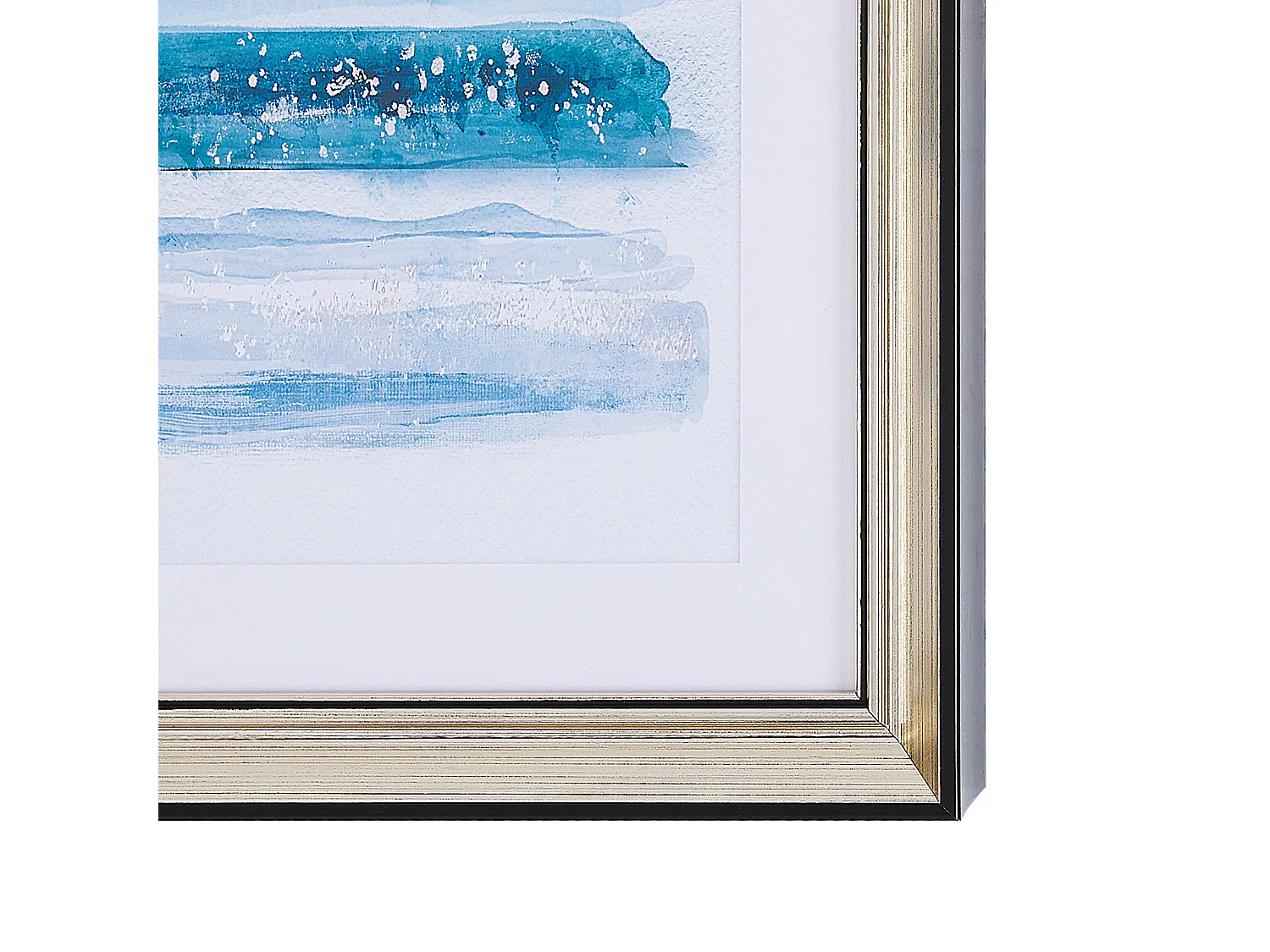 Stampa da parete Incorniciata FERATE Motivo nautico 30 x 40 cm Blu