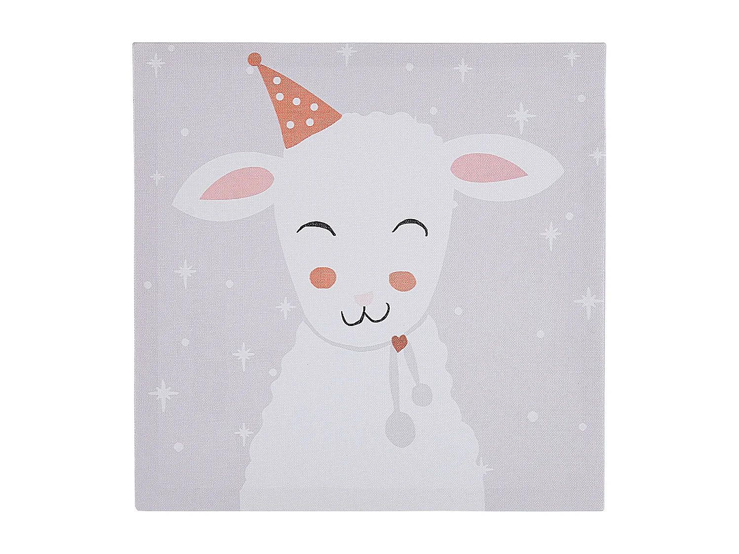 Bunte Leinwandbilder mit Katze-, Ziege-, Bär- und Fuchsmotiv 4er Set Bombi