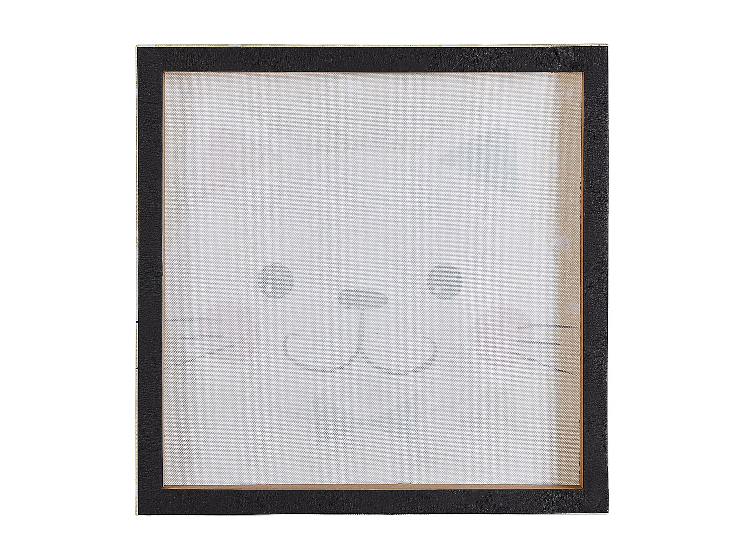 Bunte Leinwandbilder mit Katze-, Ziege-, Bär- und Fuchsmotiv 4er Set Bombi