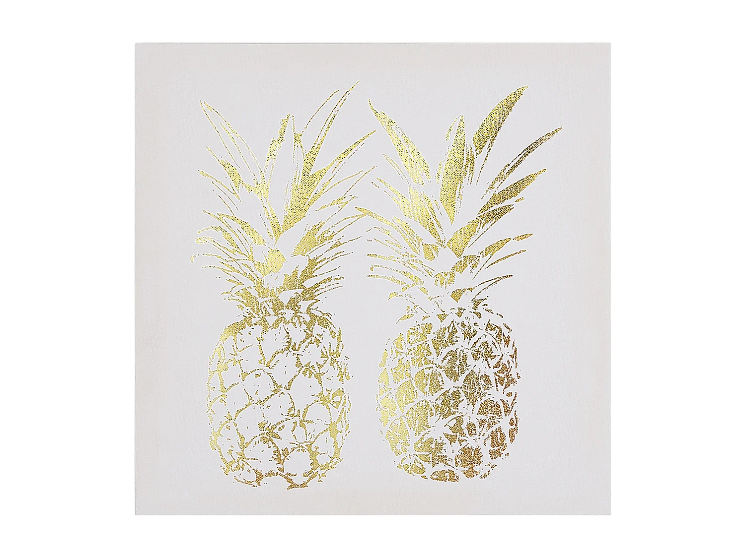 Set van 3 canvassen APESIKA Natuurlijk motief 30 x 30 cm Goud