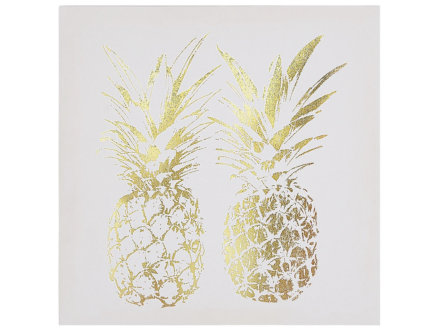 Set van 3 canvassen APESIKA Natuurlijk motief 30 x 30 cm Goud