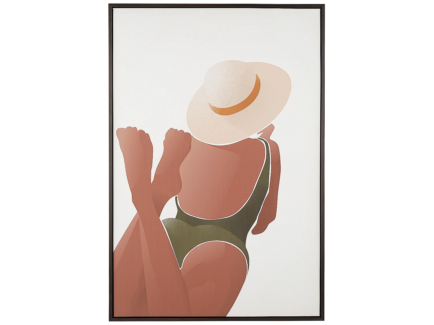 Stampa su tela FELTRINA Motivo femminile 63 x 99 cm Bianco