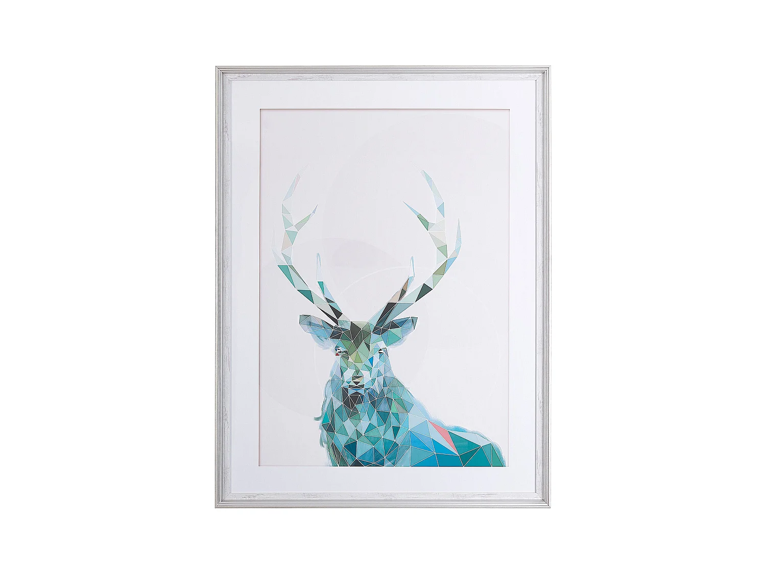 Imprimé mural encadré KAYES Motif animal 60 x 80 cm Bleu