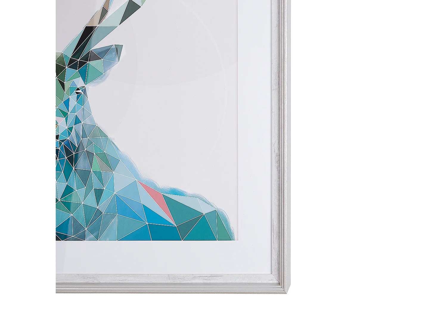 Ingelijste muurafdruk KAYES Dieren motief 60 x 80 cm Blauw