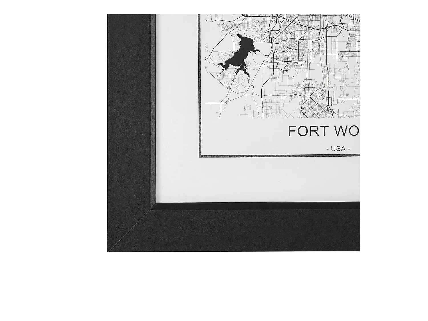 Set van 7 fotolijsten DENKORO Stedelijk motief Zwart